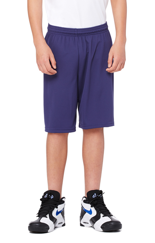 for Team 365 Youth Mesh 9" Short - Sport Navy