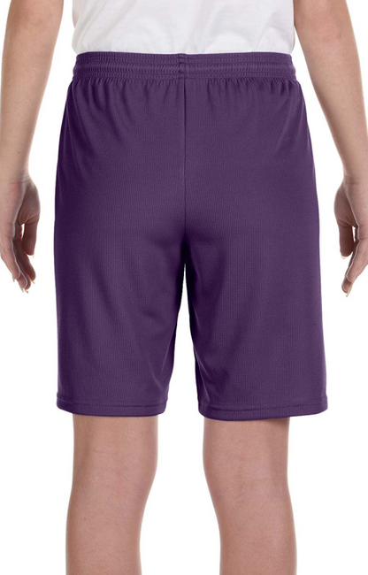 for Team 365 Youth Mesh 9" Short - Sport Purple