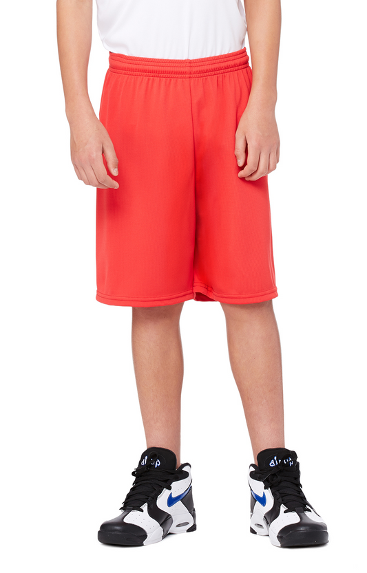 for Team 365 Youth Mesh 9" Short - Sport Red