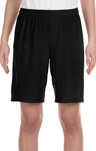 for Team 365 Youth Mesh 9" Short - Black