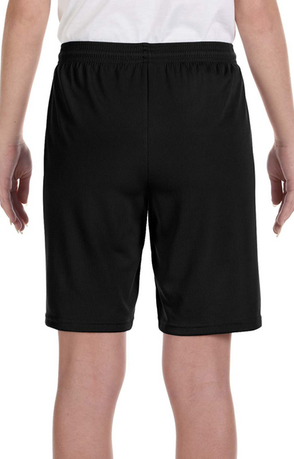 for Team 365 Youth Mesh 9" Short - Black