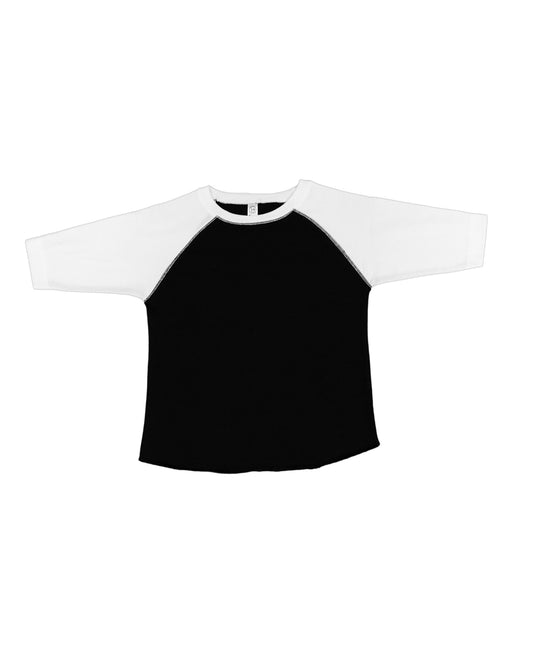 Toddler Baseball T-Shirt - Black / White