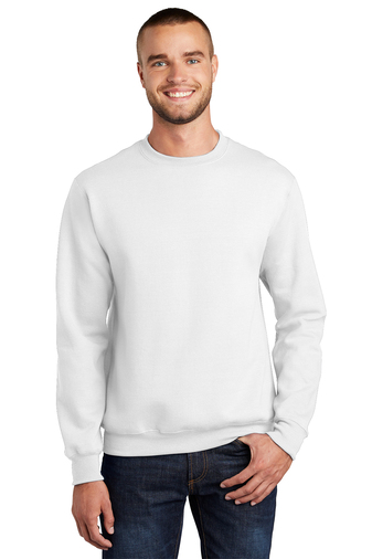 Unisex Essential Fleece Crewneck Sweatshirt - White