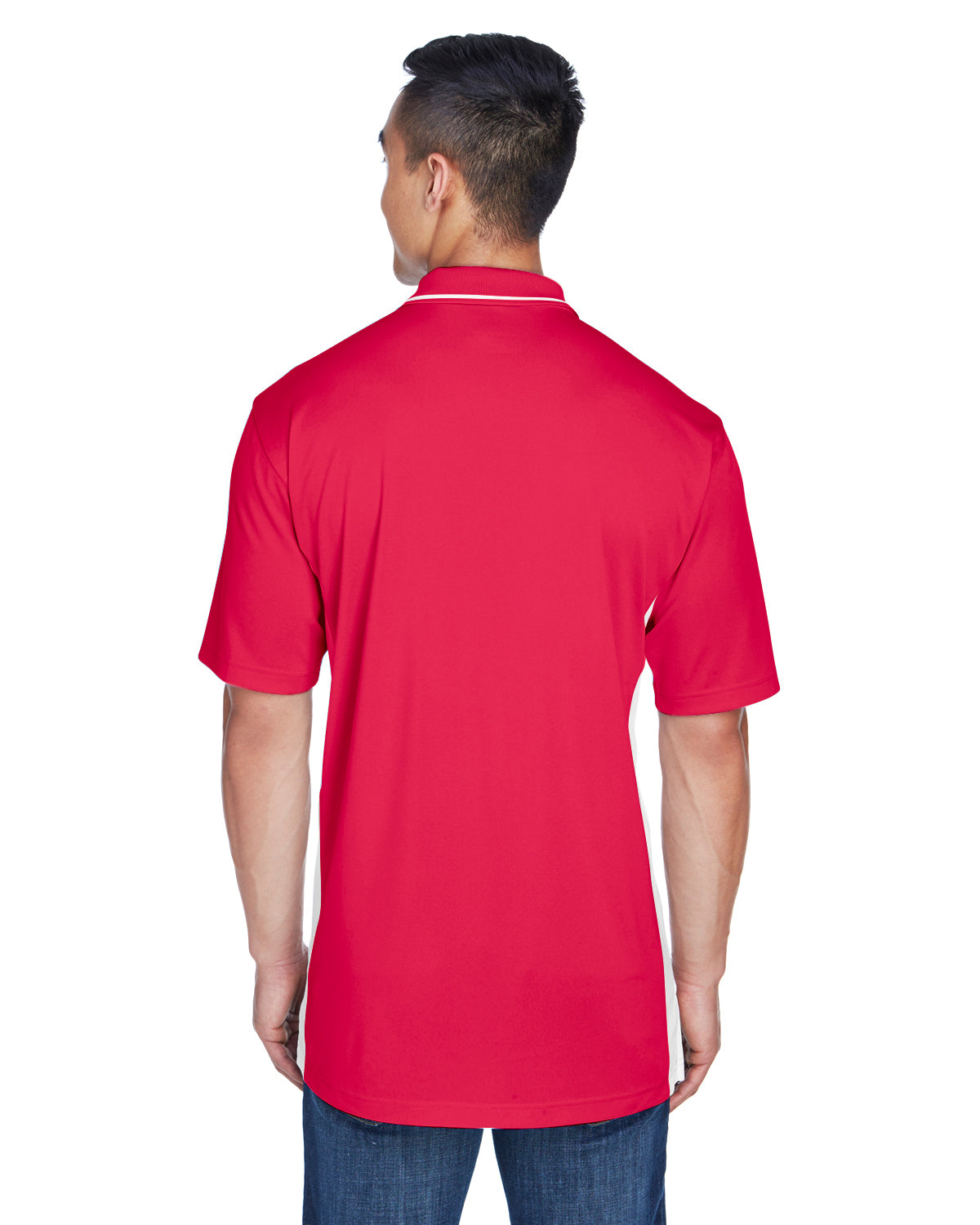 Men's Cool & Dry Sport Two-Tone Polo - Red / White