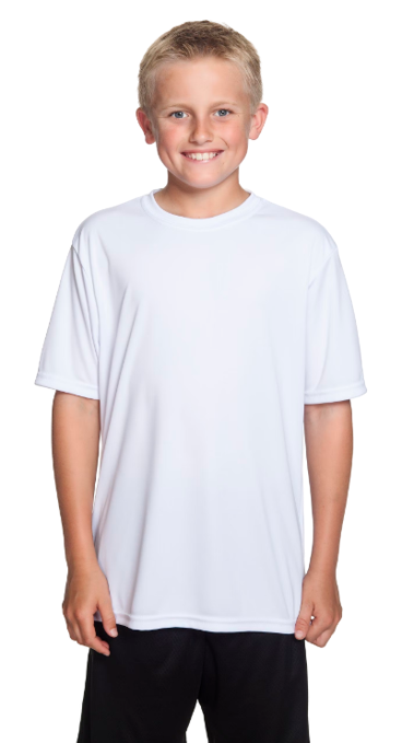 Youth Cooling Performance T-Shirt - White