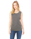 Bella + Canvas B8803 - Women's Flowy Scoop Muscle Tank - Heather Dark Gray
