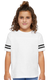 Rabbit Skins 3037 - Toddler Football T-Shirt - White / Black