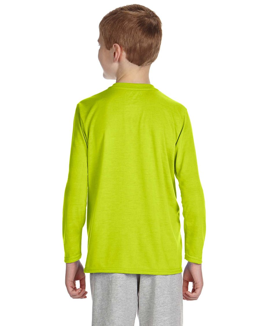 Youth Performance® Youth Long-Sleeve T-Shirt - High Viz Safety Green