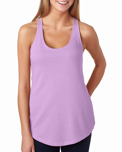 Women's French Terry Racerback Tank - Lilac