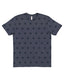 Code Five 3929 - Unisex Star Print T-Shirt - Denim Star