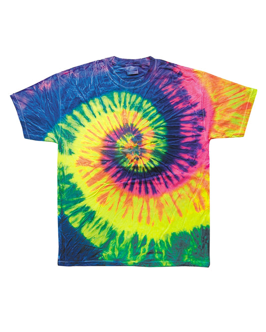 Unisex 100% Cotton T-Shirt - Neon Rainbow