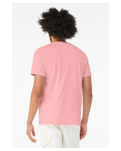 Unisex Jersey Short-Sleeve V-Neck T-Shirt - Pink