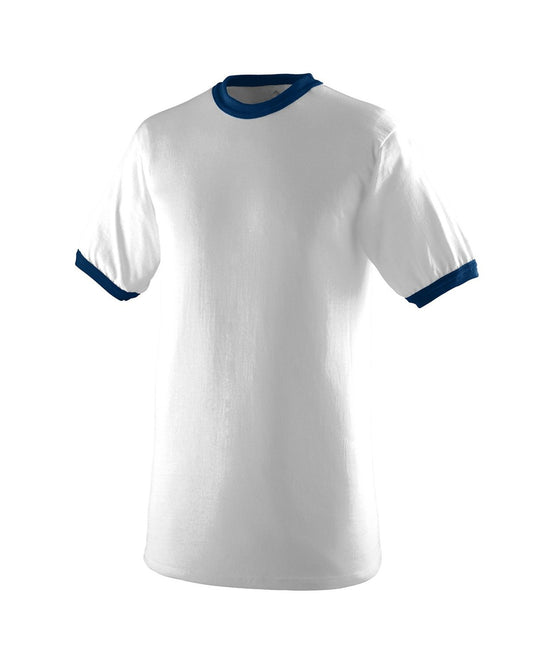 50/50 Ringer T-Shirt - White / Navy