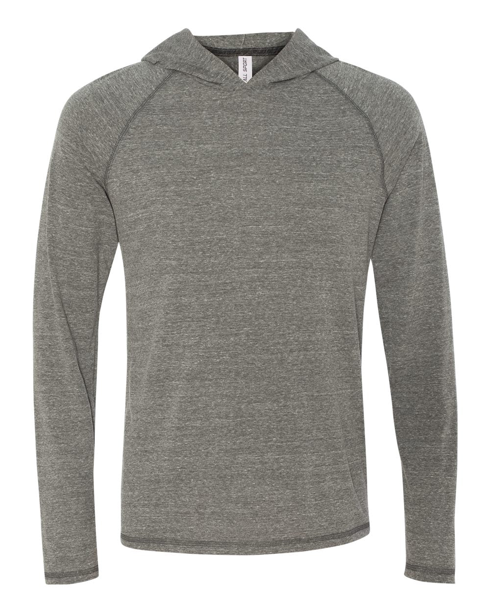 Triblend Jersey Hooded Pullover - Gray Heather Triblend