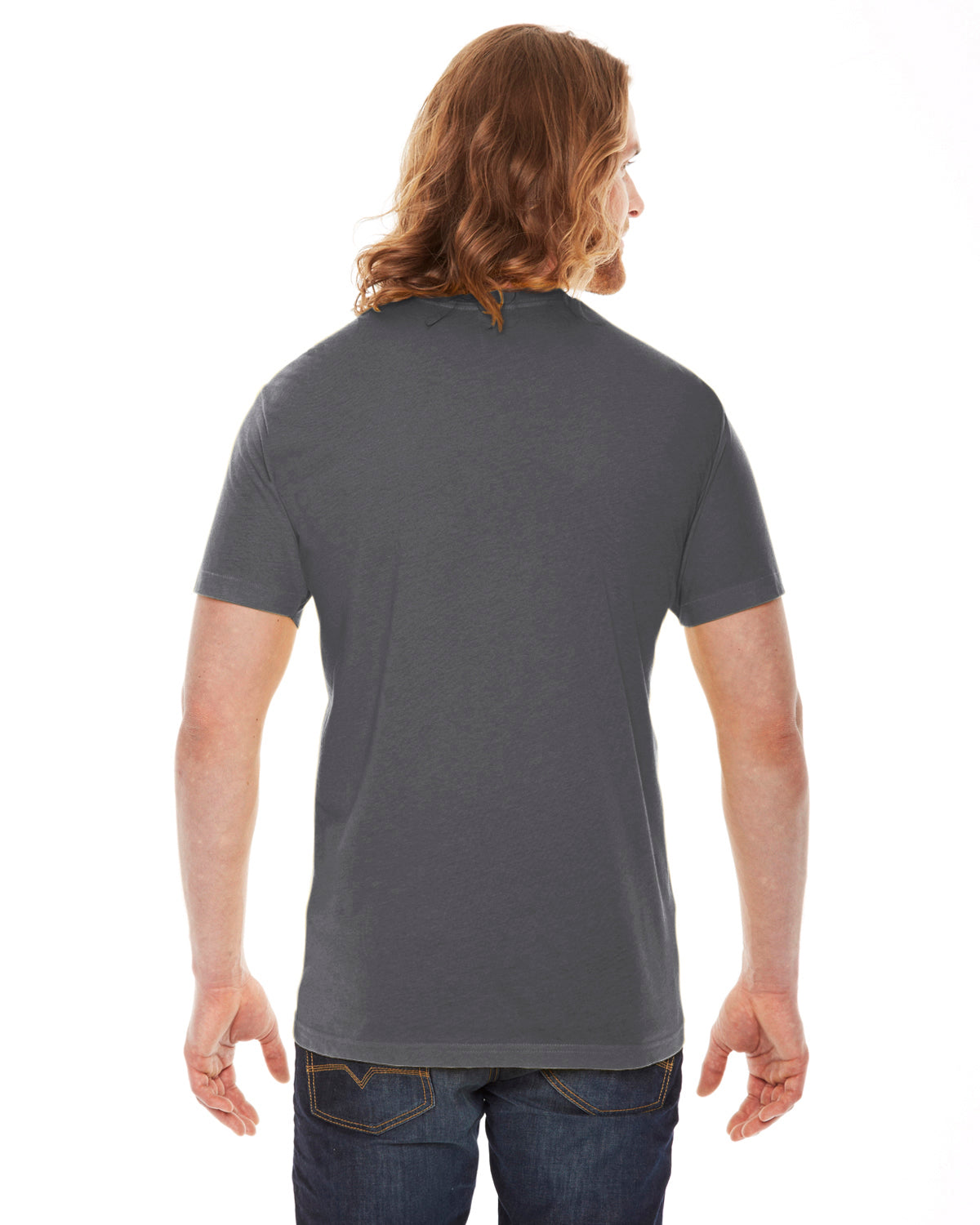 Unisex Poly-Cotton USA Made Crewneck T-Shirt - Asphalt