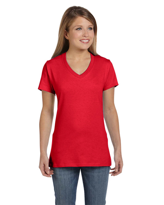 Women's Perfect-T Short Sleeve V-neck - Athletic Red