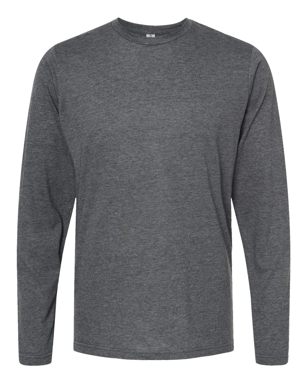Unisex Poly-Rich Long Sleeve Tee - Heather Charcoal