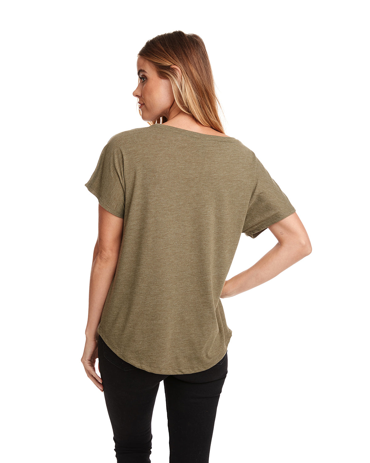 Women's Triblend Dolman - Military Green