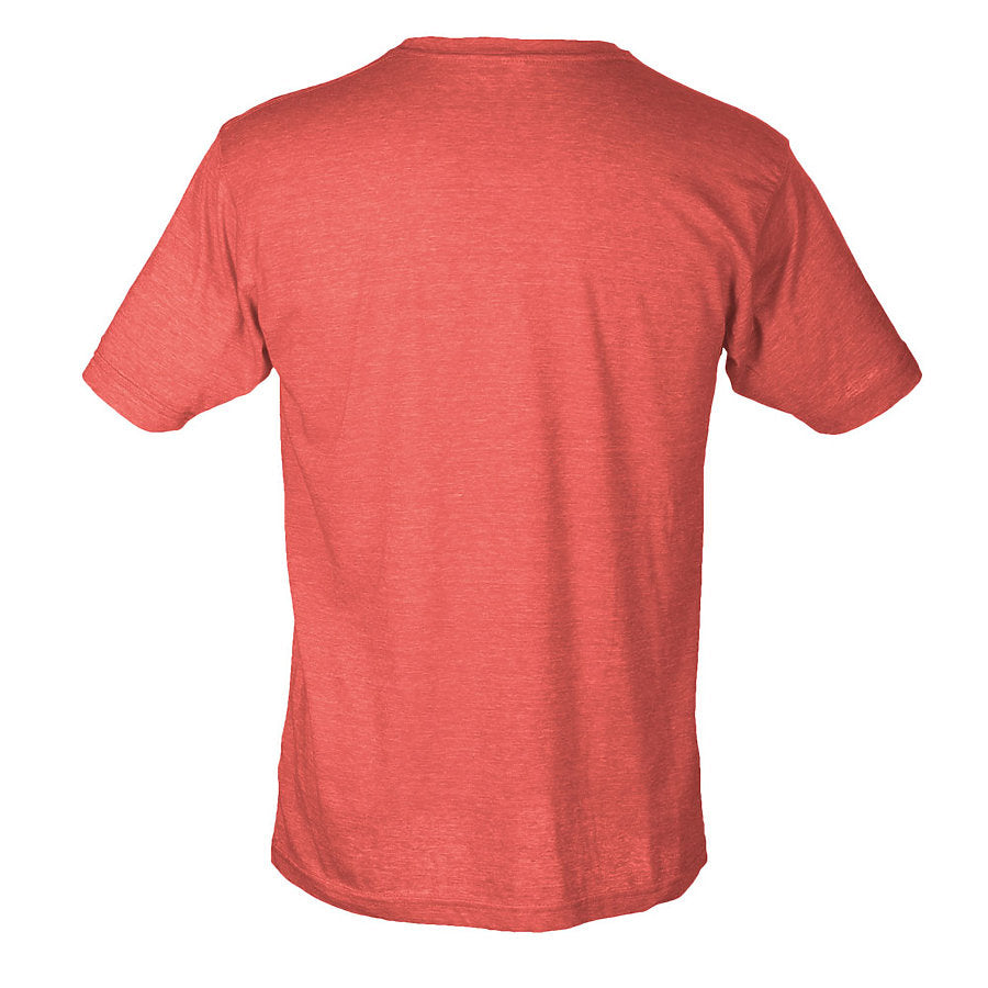 Unisex Poly-Rich Tee - Heather Red