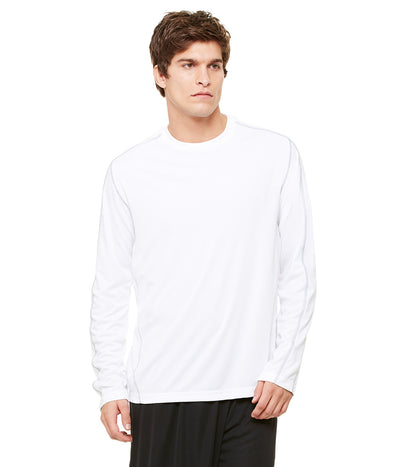 Long Sleeve Pieced Interlock T-Shirt - White / Gray