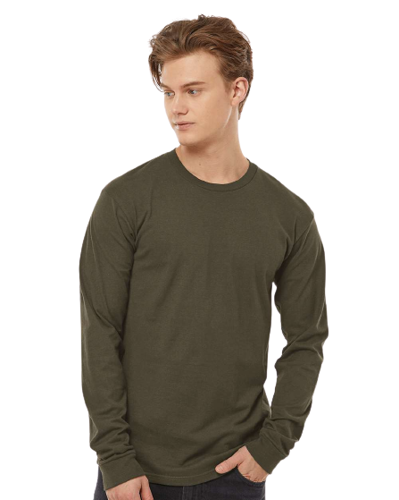 Unisex Heavyweight Long Sleeve Tee - Grape Leaf