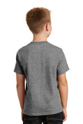 Youth Core Cotton Tee - Graphite Heather