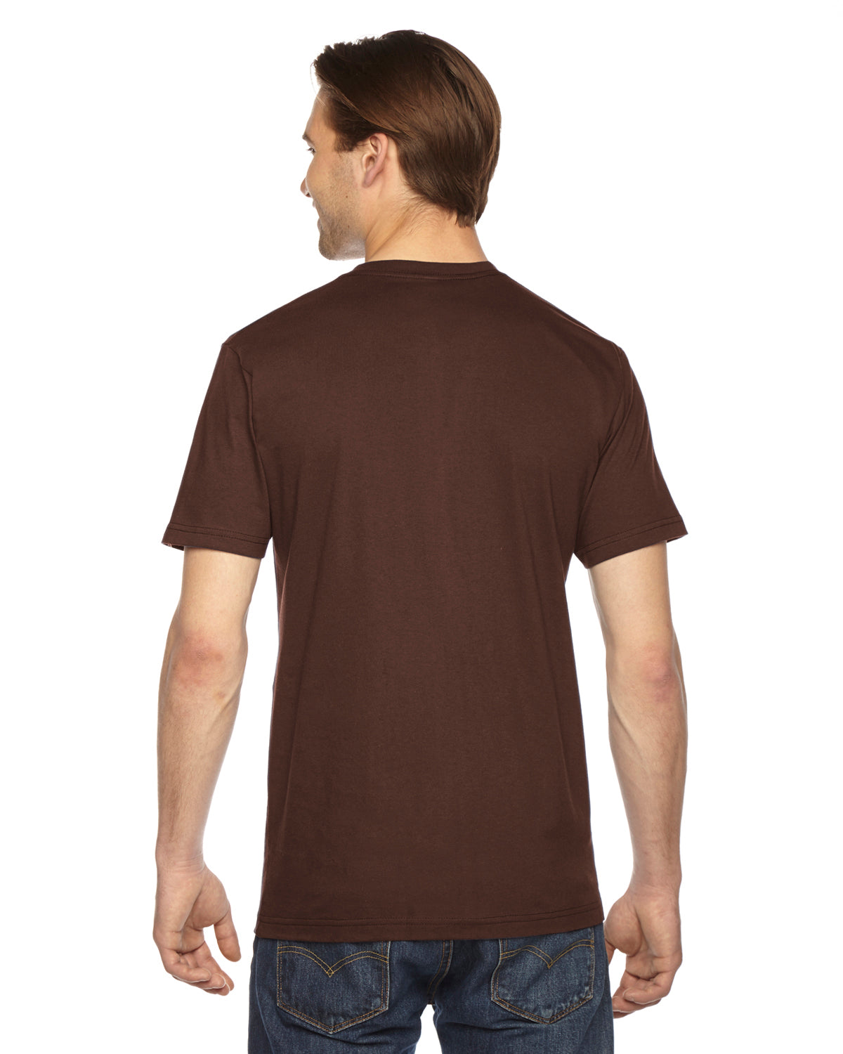 Unisex Fine Jersey Short-Sleeve T-Shirt - Brown