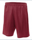 A4 N5293 - Unisex Seven Inch Inseam Mesh Short - Cardinal