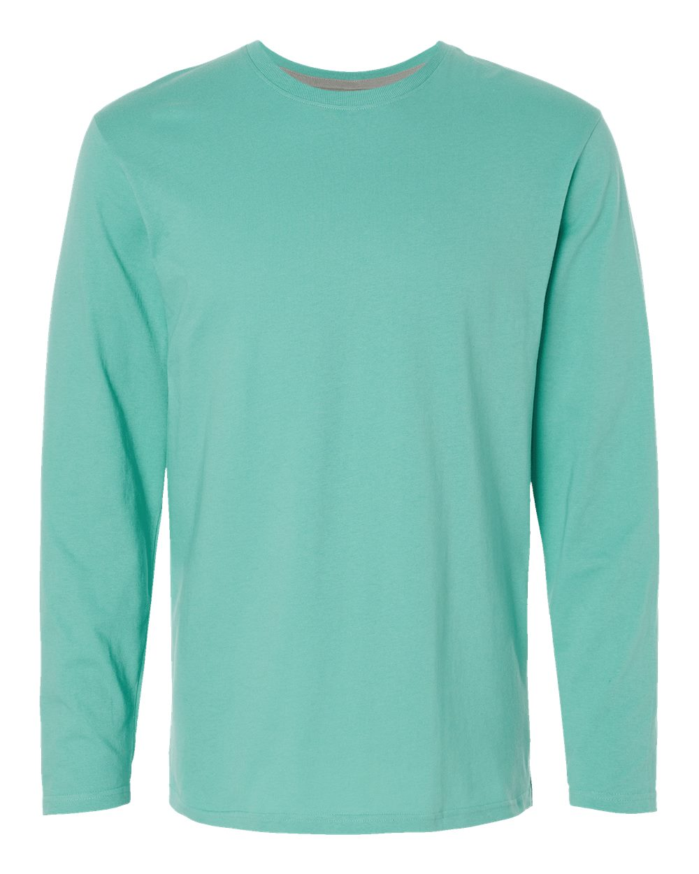 Forward Shoulder Long Sleeve Fine Jersey Tee - Saltwater/Titanium