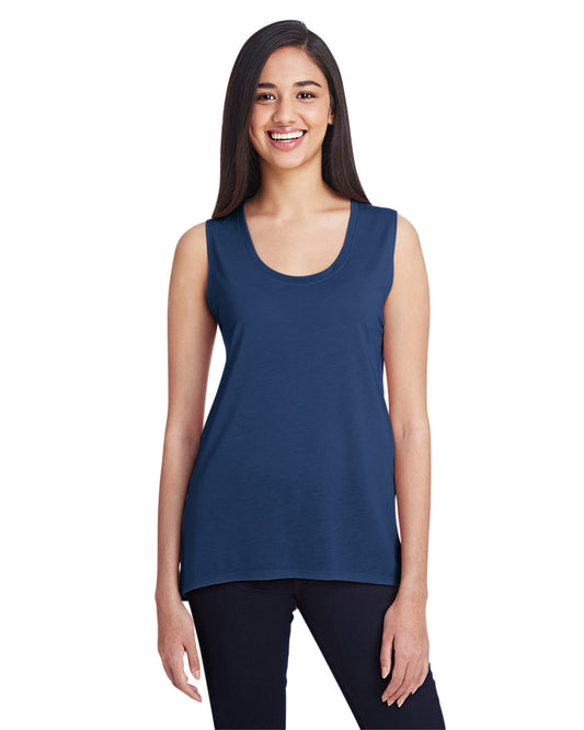 Women's Freedom Sleeveless T-Shirt - Navy