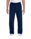 Adult DryBlend® Adult 9 oz., 50/50 Open-Bottom Sweatpants - Navy