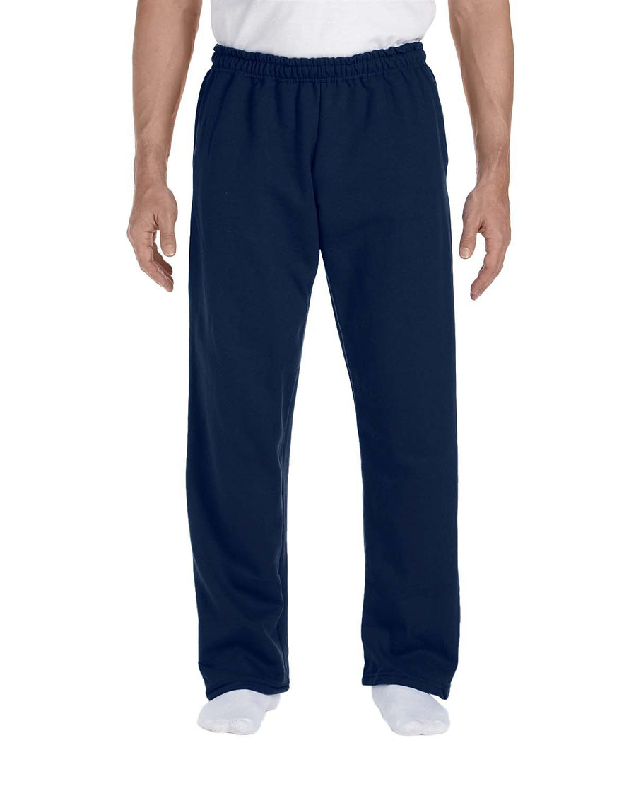 Adult DryBlend® Adult 9 oz., 50/50 Open-Bottom Sweatpants - Navy