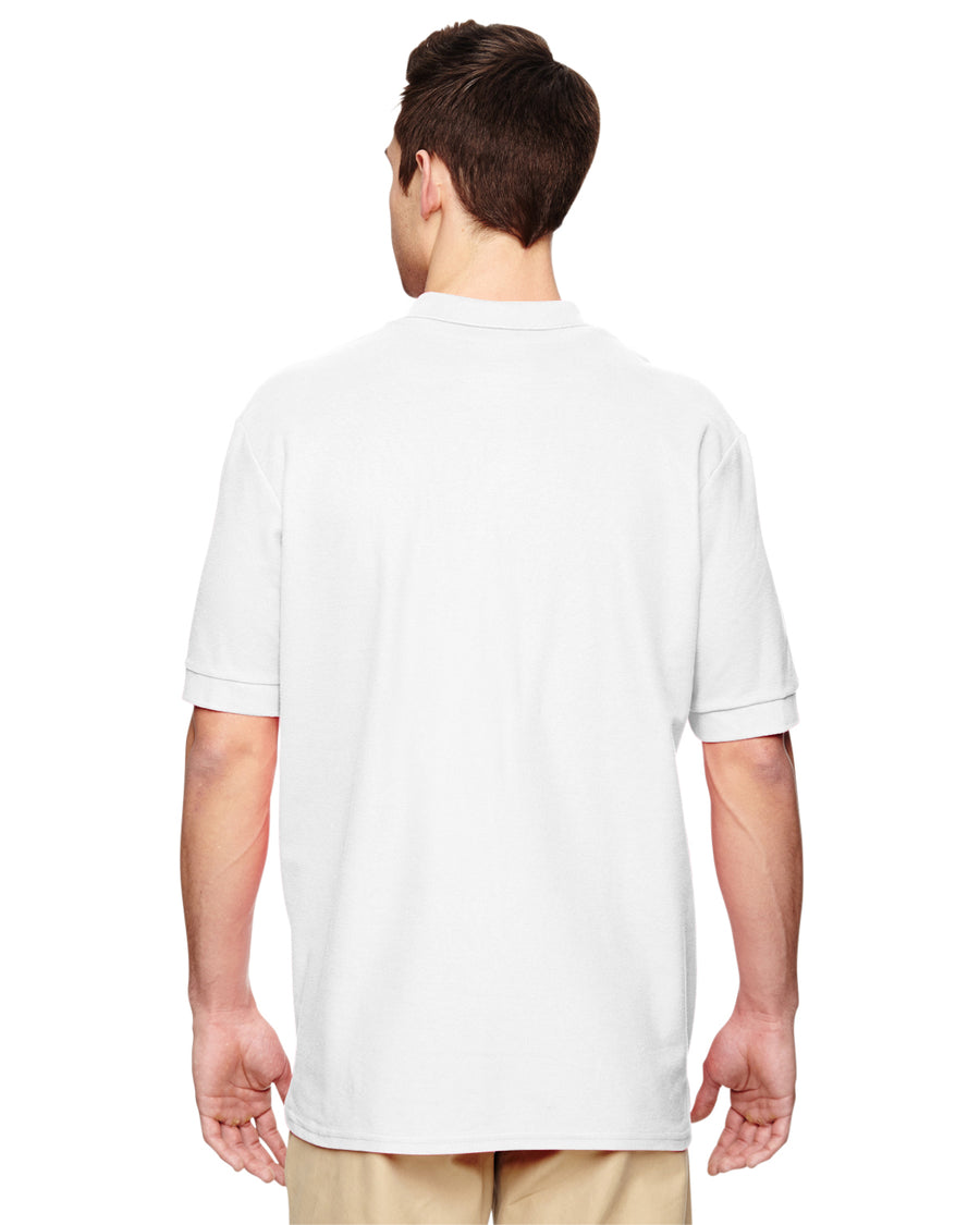 Unisex Premium Cotton®  Double Piqué Polo - White