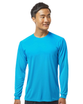 Unisex Long Sleeve Performance Tee - Turquoise