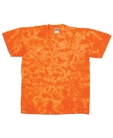 Youth Crystal Tie Dye T-Shirt - Orange