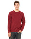 Bella + Canvas 3901 - Unisex Sponge Fleece Raglan Sweatshirt - Cardinal Triblend
