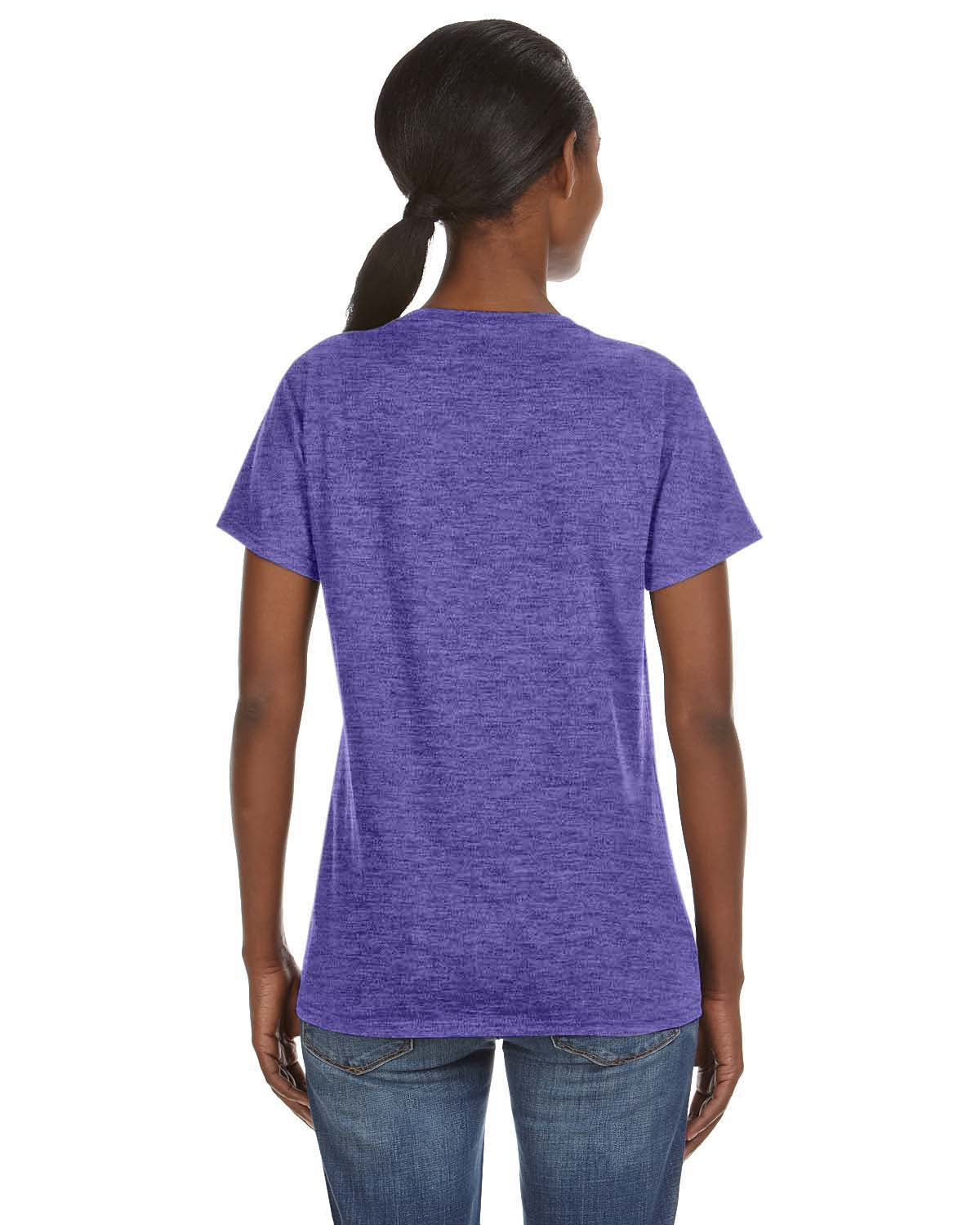 Women's Lightweight V-Neck T-Shirt - Heather Purple