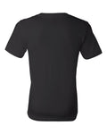 Unisex Deep V-Neck Jersey Tee - Black