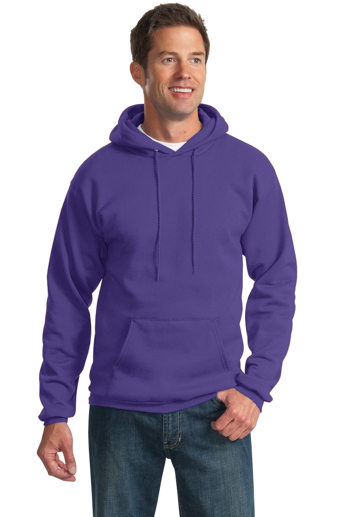 Unisex Essential Fleece Pullover Hoodie - Purple