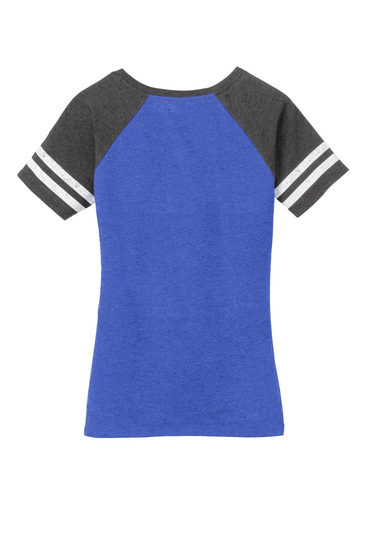 Women's Game V-Neck Tee - Heather True Royal / Hecha