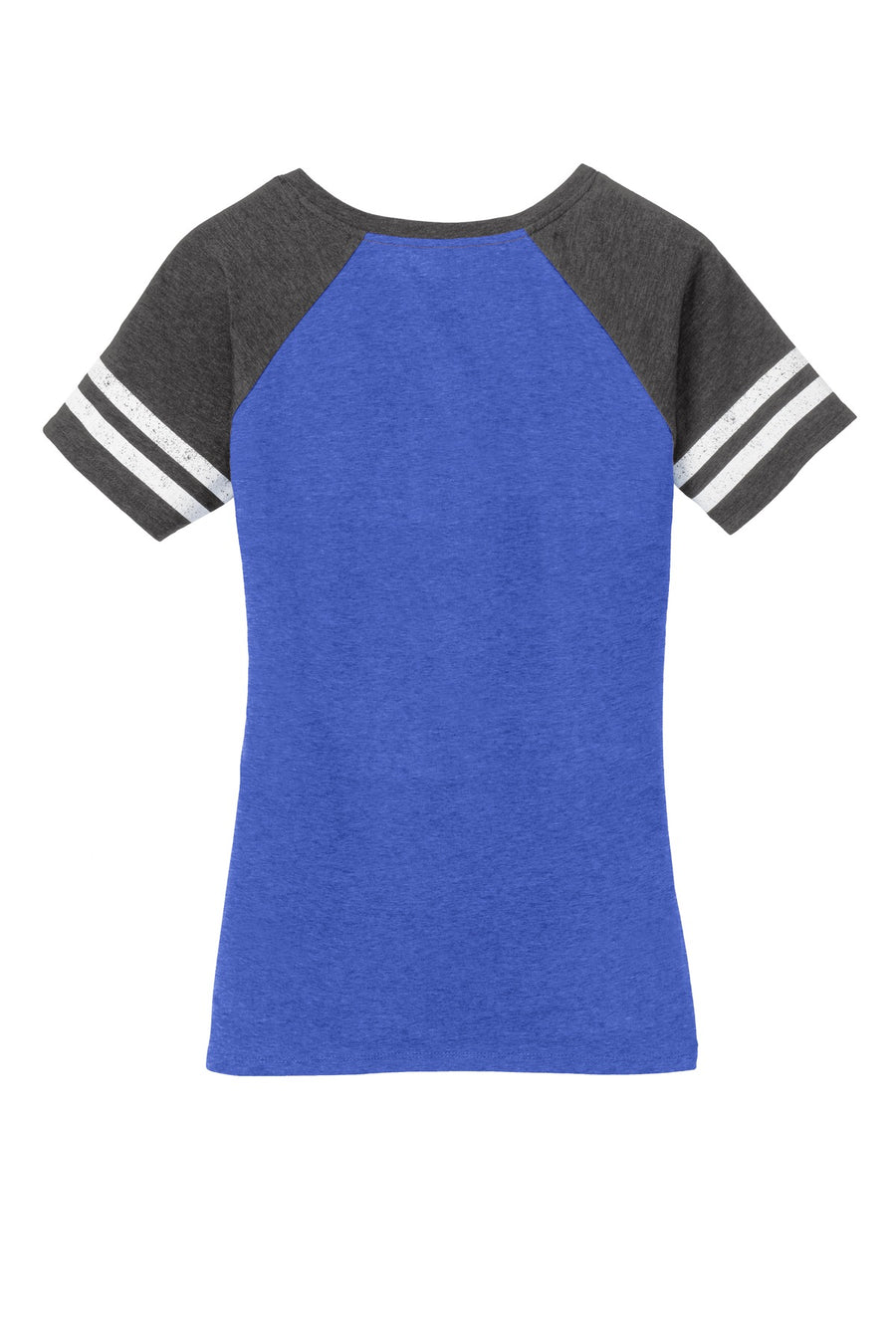 Women's Game V-Neck Tee - Heather True Royal / Hecha