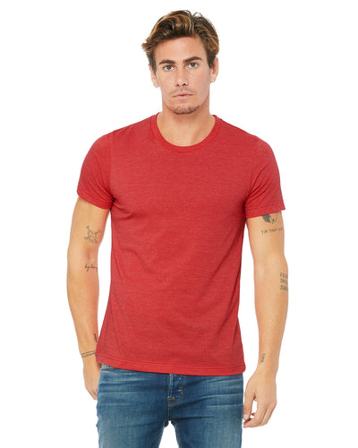 Unisex Heather CVC T-Shirt - Heather Red