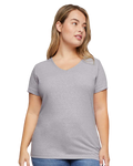 Women's Harborside Melange V-Neck T-Shirt - Gray Melange