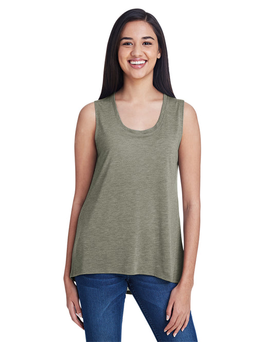 Women's Freedom Sleeveless T-Shirt - Heather City Green