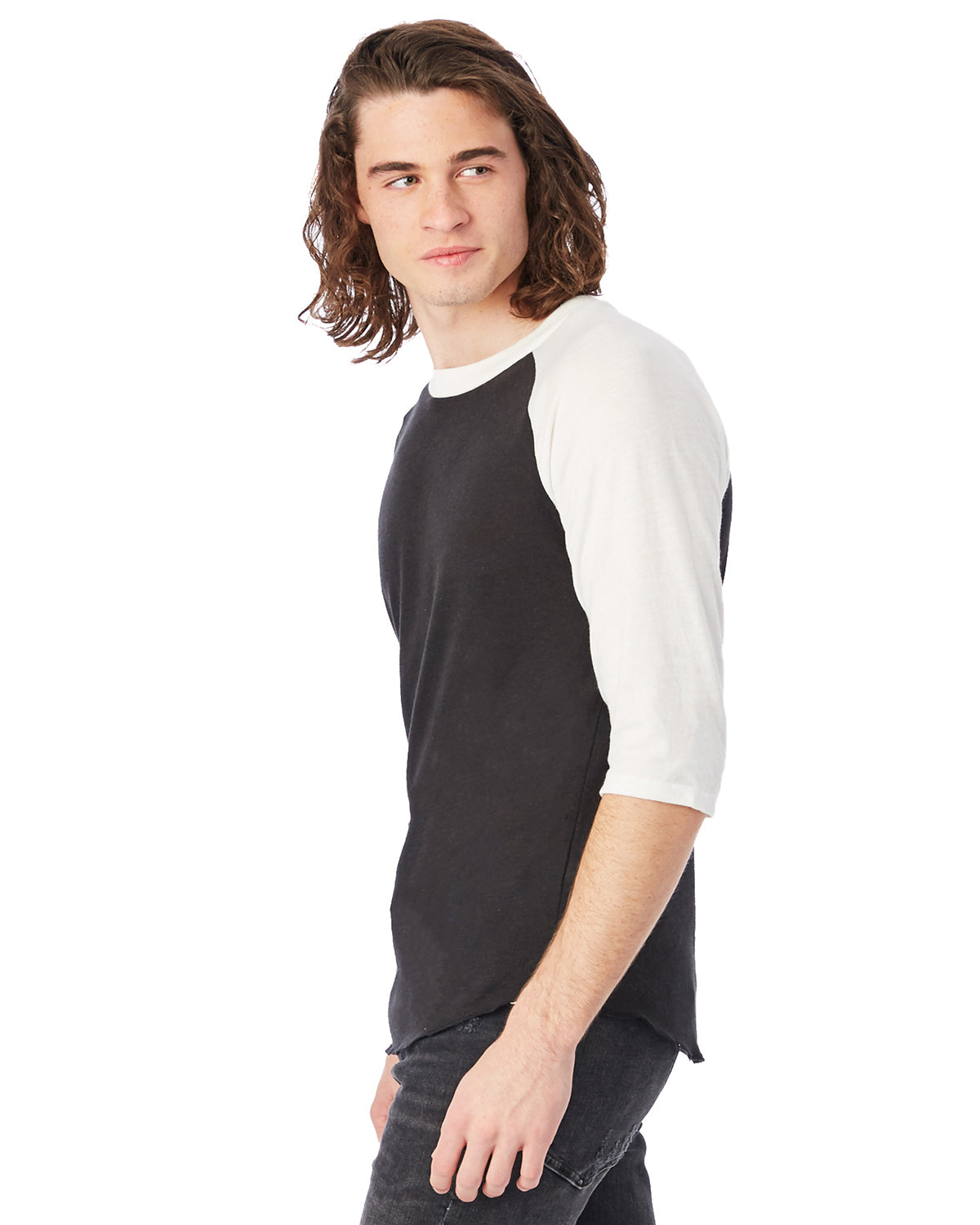 Unisex Baseball Eco-Jersey��� T-Shirt - Eco True Black / Eco Ivory