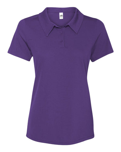 Women's Performance 3-Button Mesh Sport Shirt - Sport Purple
