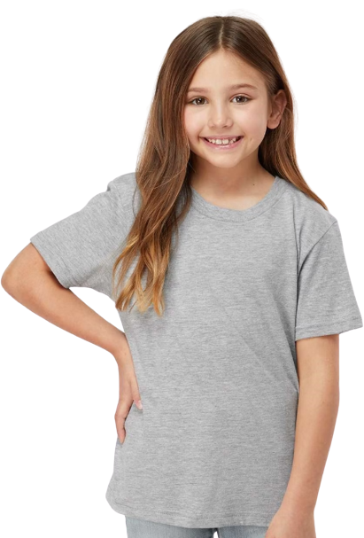 Youth Fine Jersey T-Shirt - Heather Grey