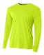 A4 NB3165 - Youth Long Sleeve Cooling Performance Crew Shirt - Lime