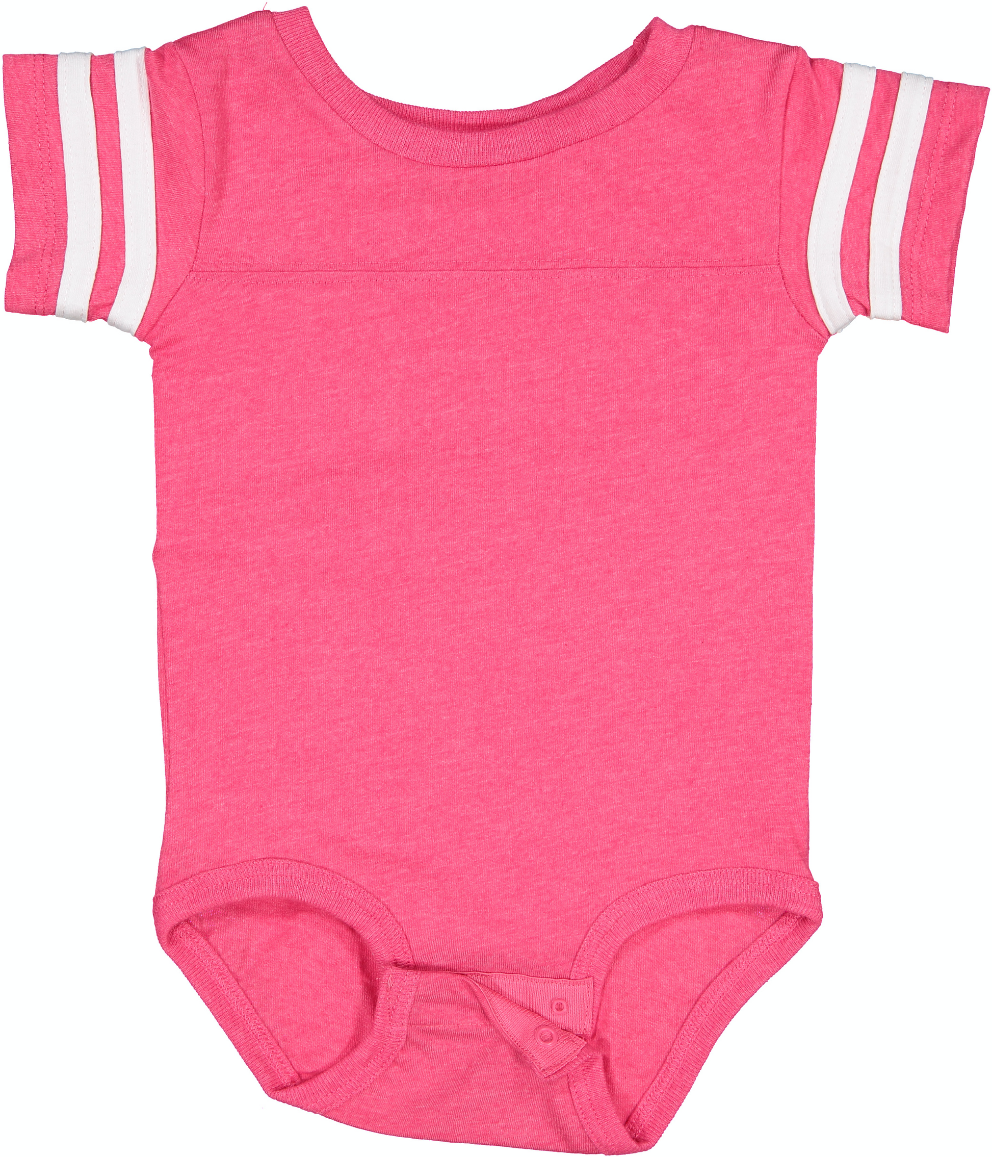 Infant Football Bodysuit - Vintage Heather Pink / Blend White