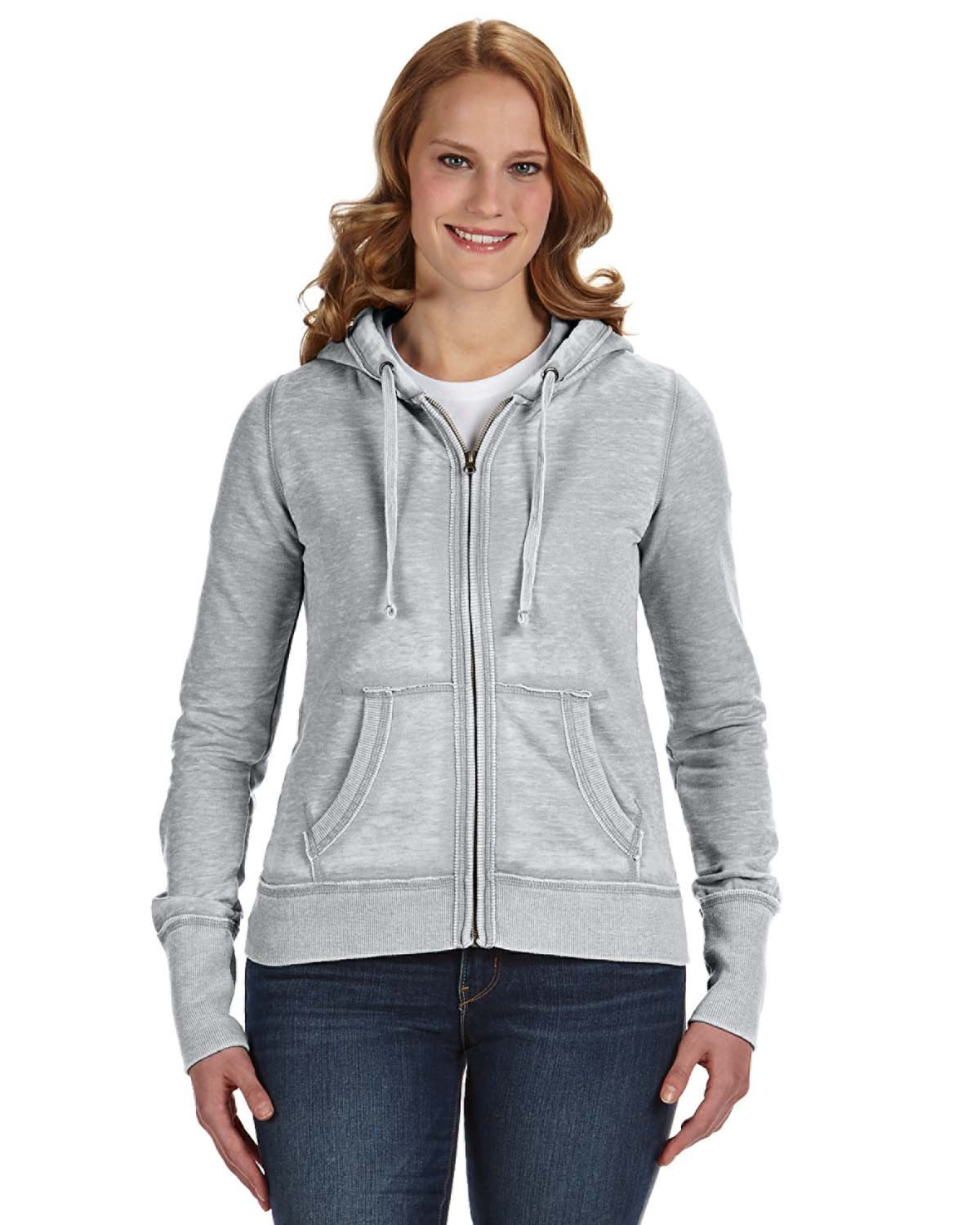 Women's Zen Full-Zip Fleece Hoodie - Cement